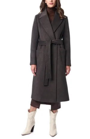 Alpaca Look Wool Coat  Dark Oak