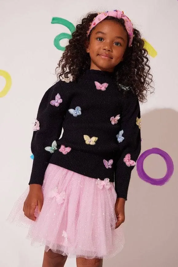 Butterfly Turtleneck Sweater