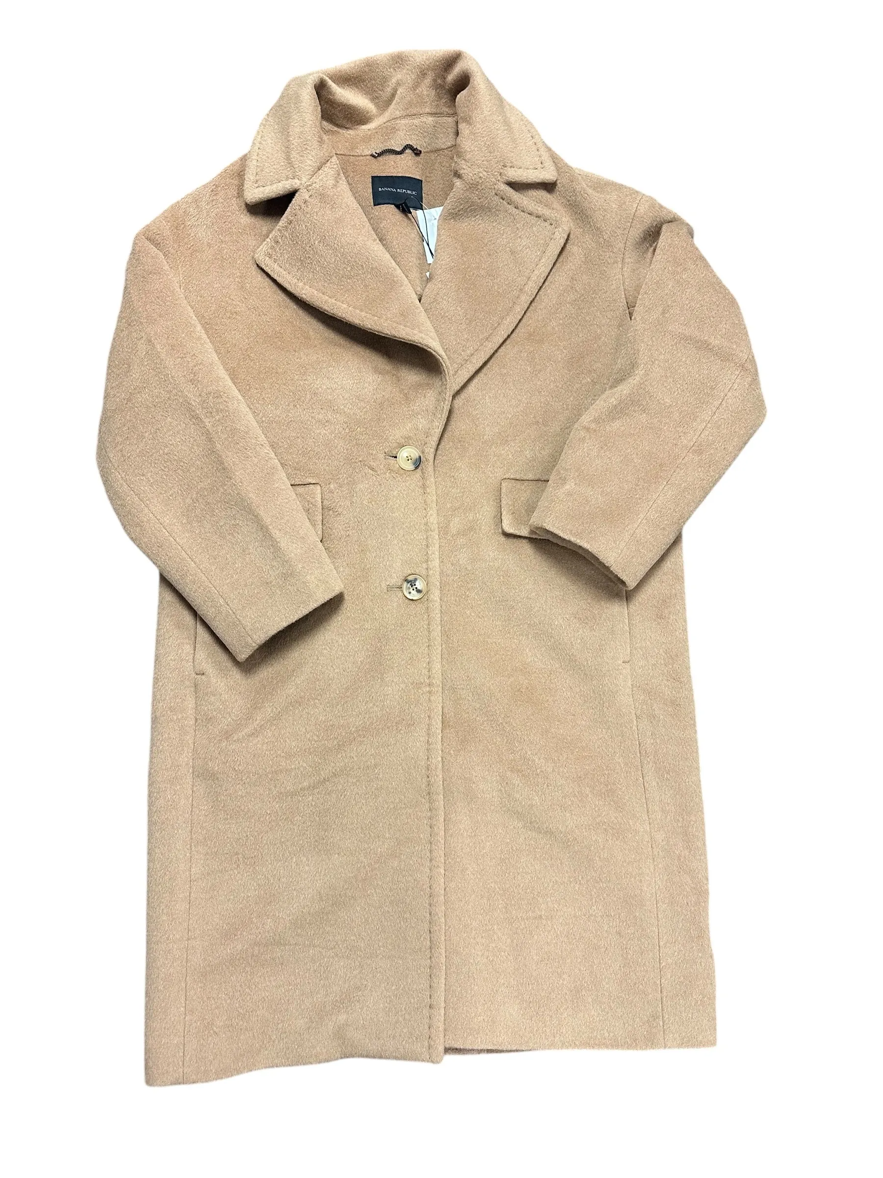 Coat Peacoat By Banana Republic In Brown, Size: M