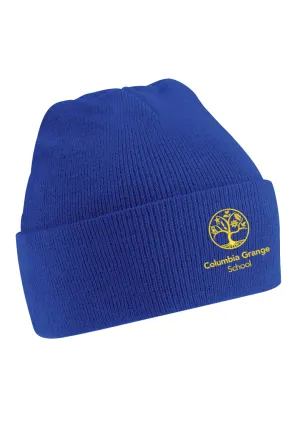 Columbia Grange Primary School Royal Blue Knitted Hat