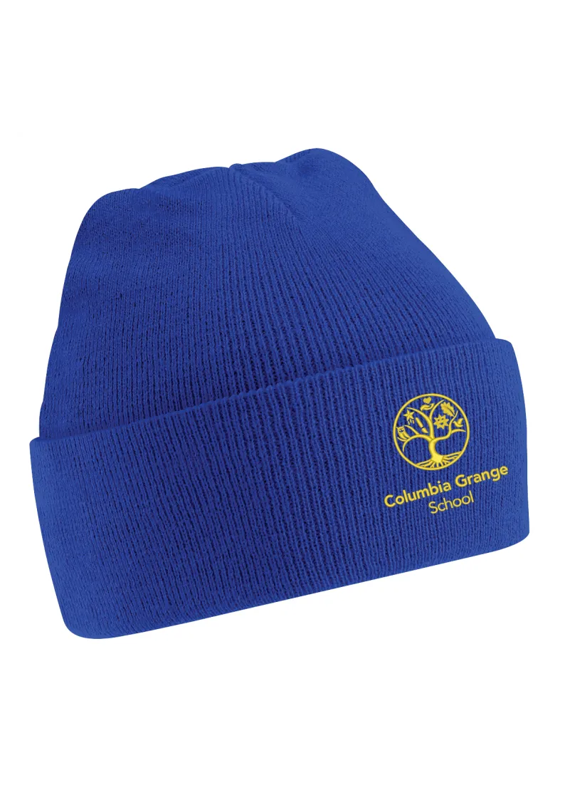 Columbia Grange Primary School Royal Blue Knitted Hat