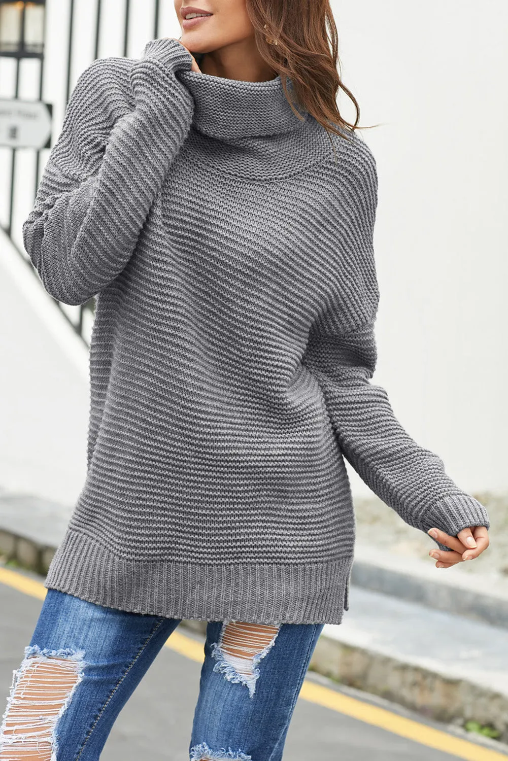 Cozy Long Sleeves Turtleneck Sweater