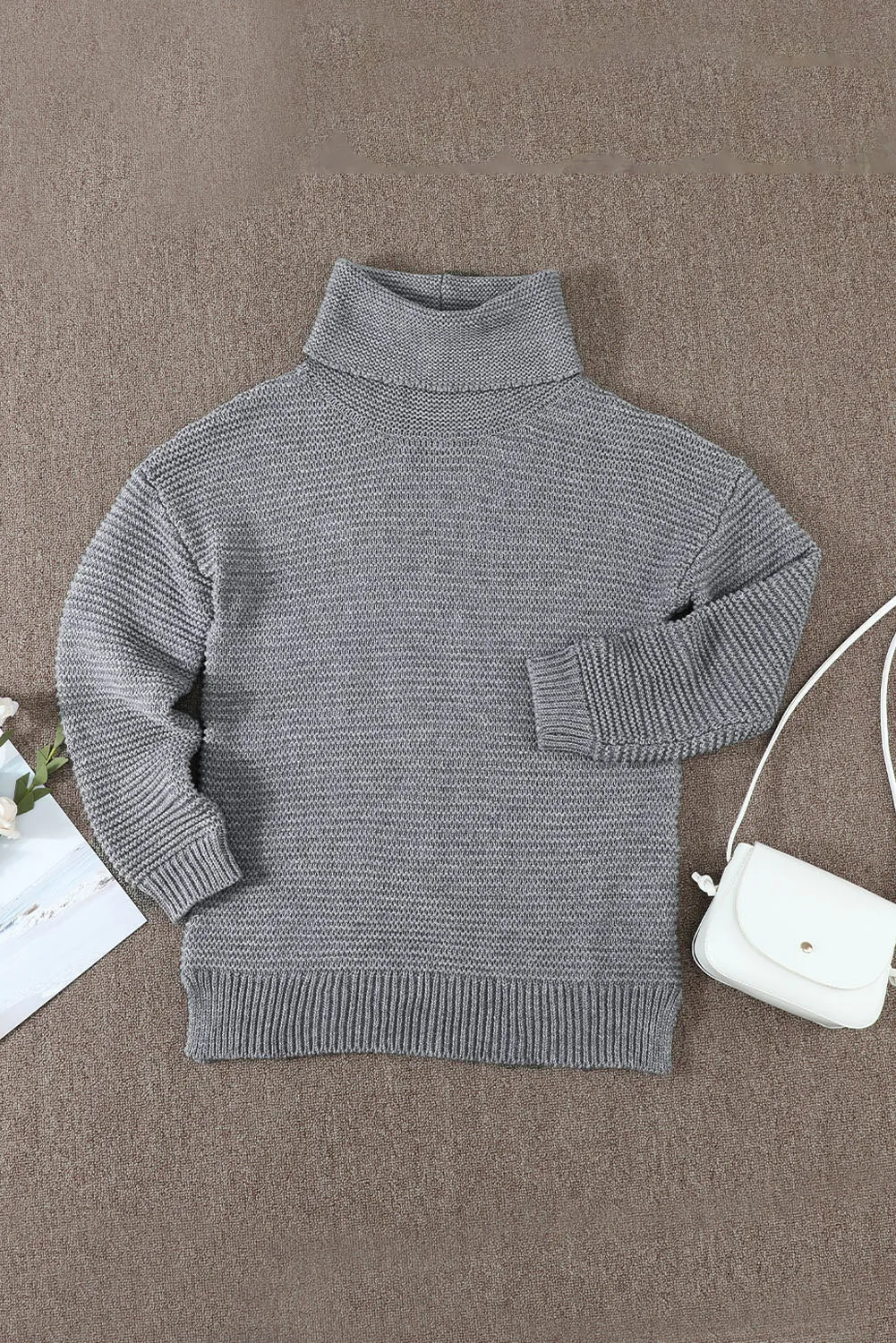 Cozy Long Sleeves Turtleneck Sweater