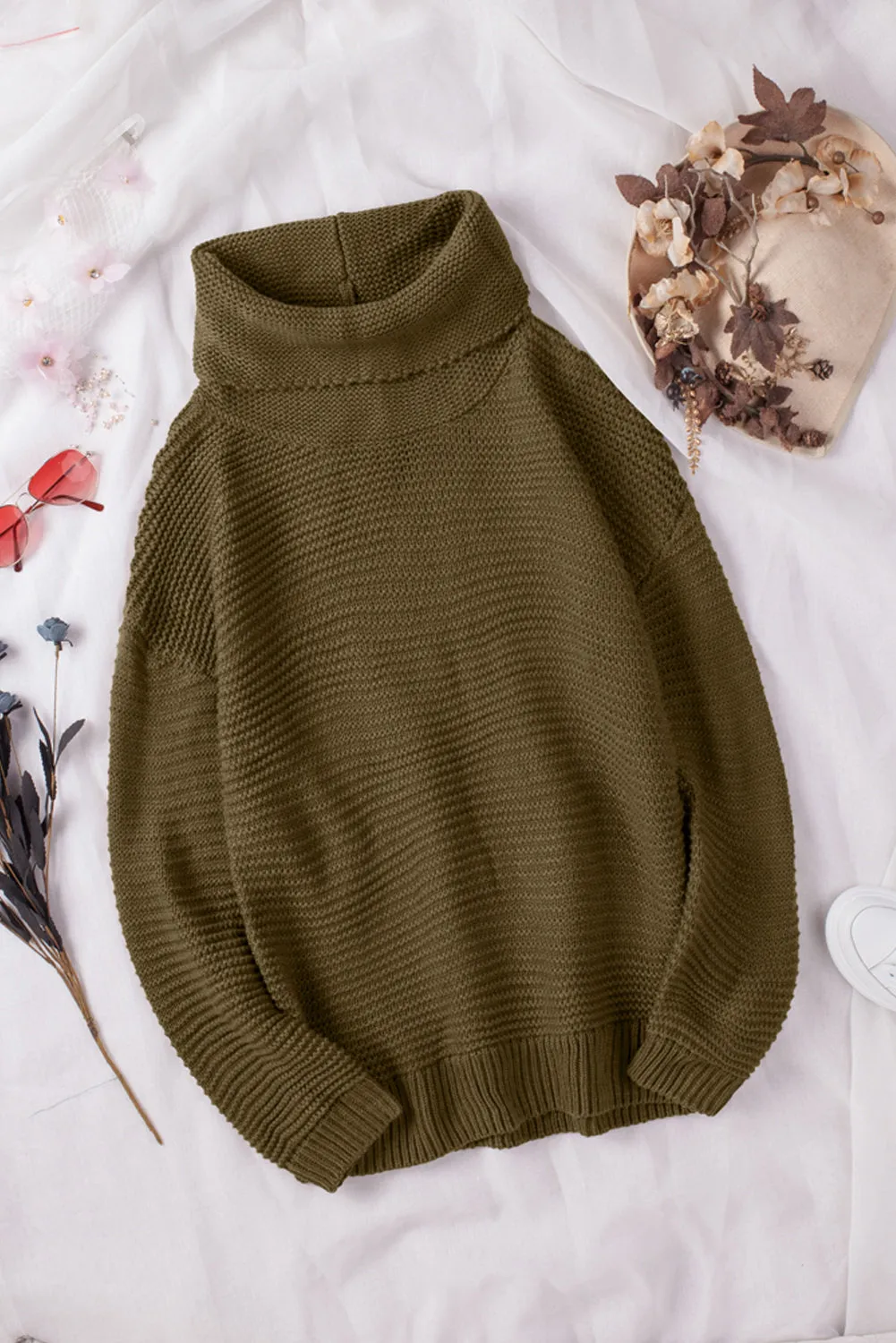 Cozy Long Sleeves Turtleneck Sweater