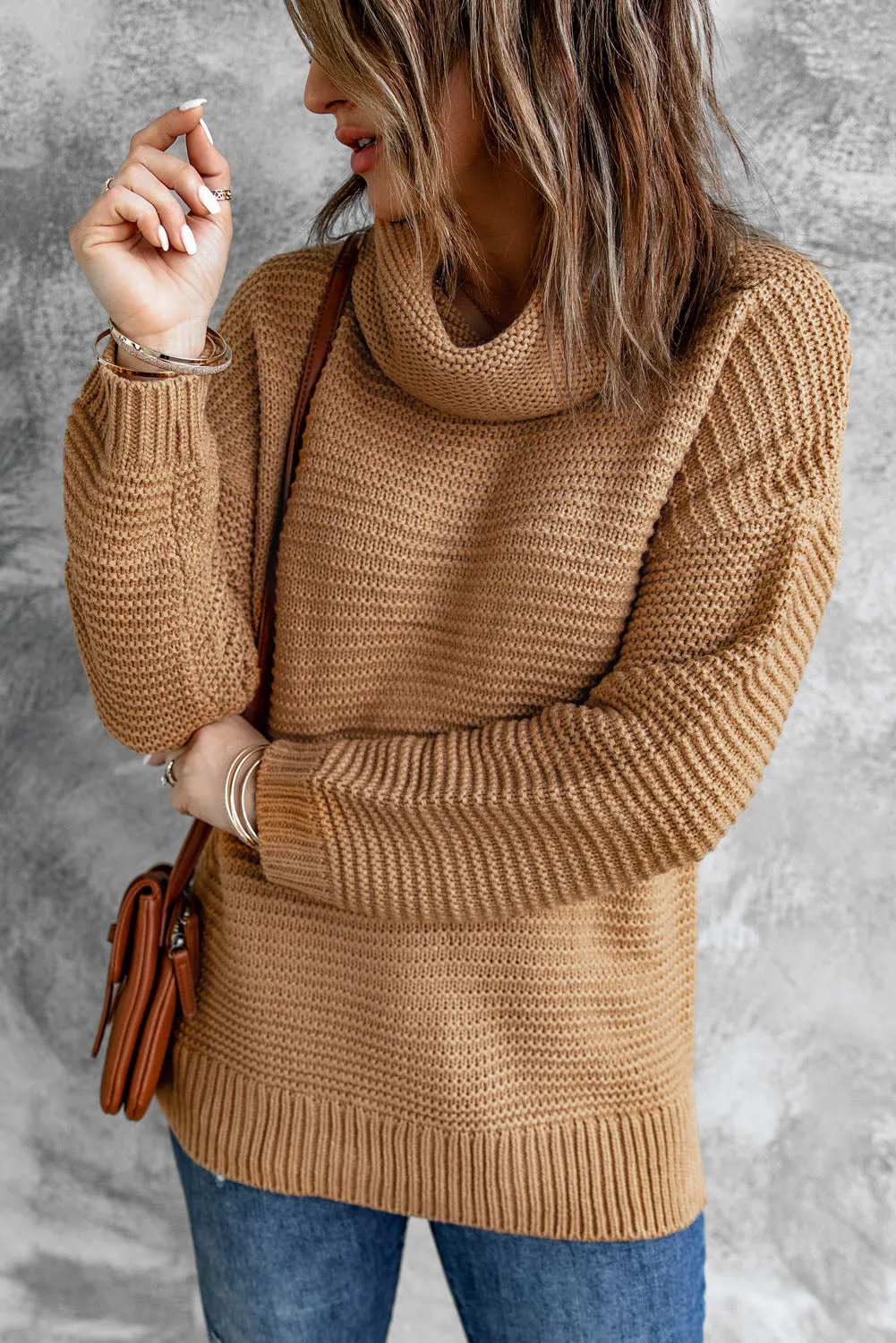 Cozy Long Sleeves Turtleneck Sweater