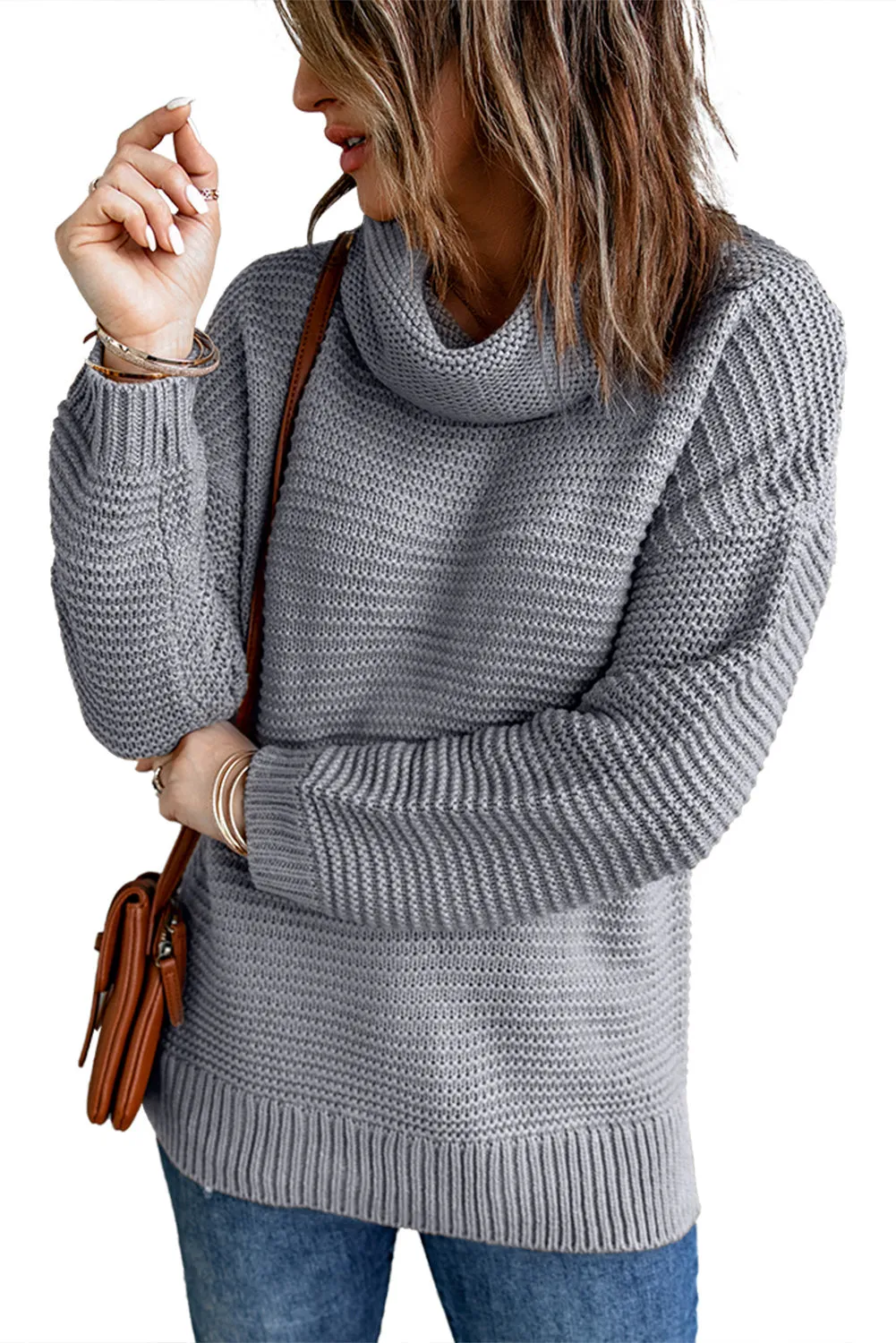 Cozy Long Sleeves Turtleneck Sweater