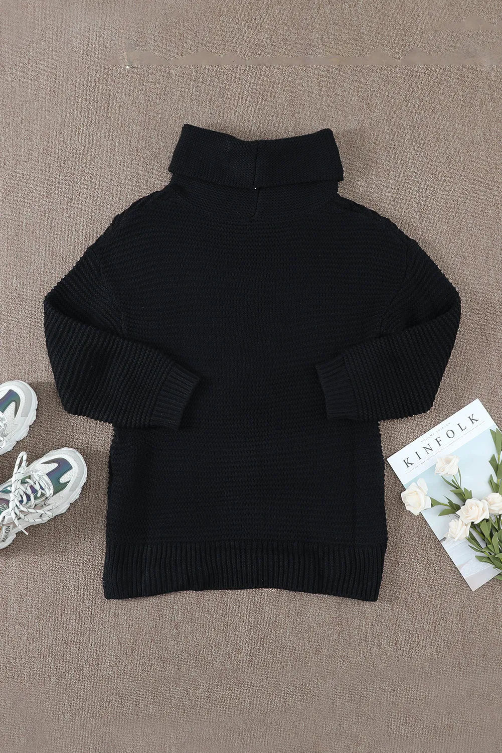 Cozy Long Sleeves Turtleneck Sweater