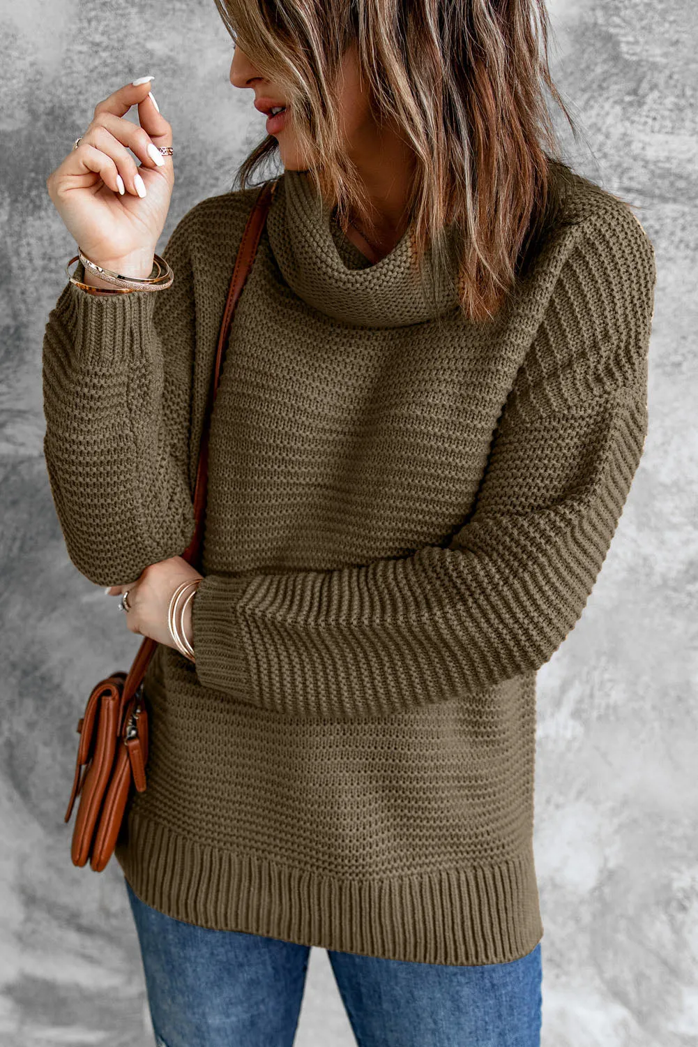 Cozy Long Sleeves Turtleneck Sweater