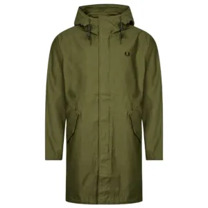 Fred Perry Hooded Shell Parka Green Jacket