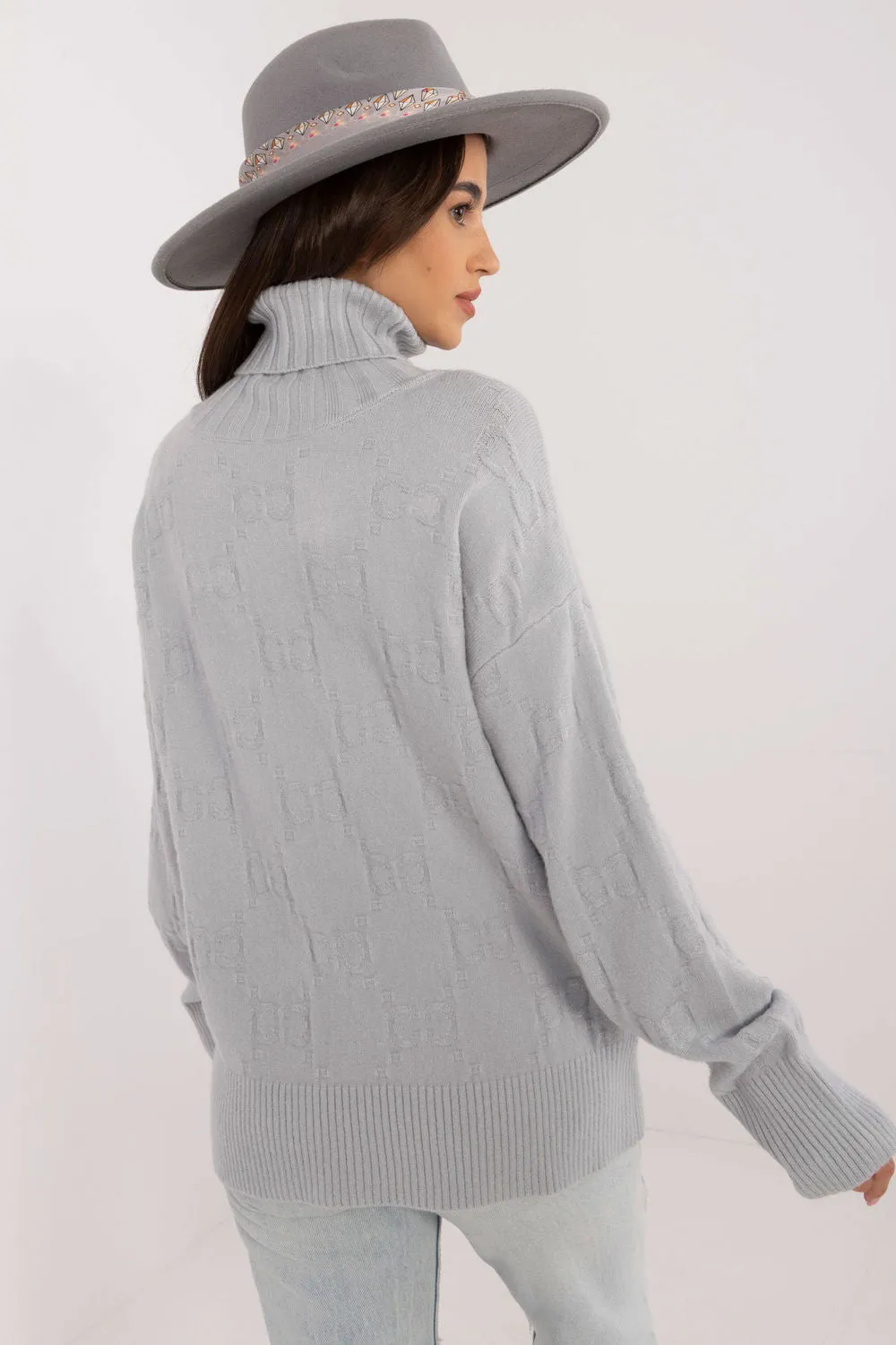 grey - Turtleneck model 199636 AT