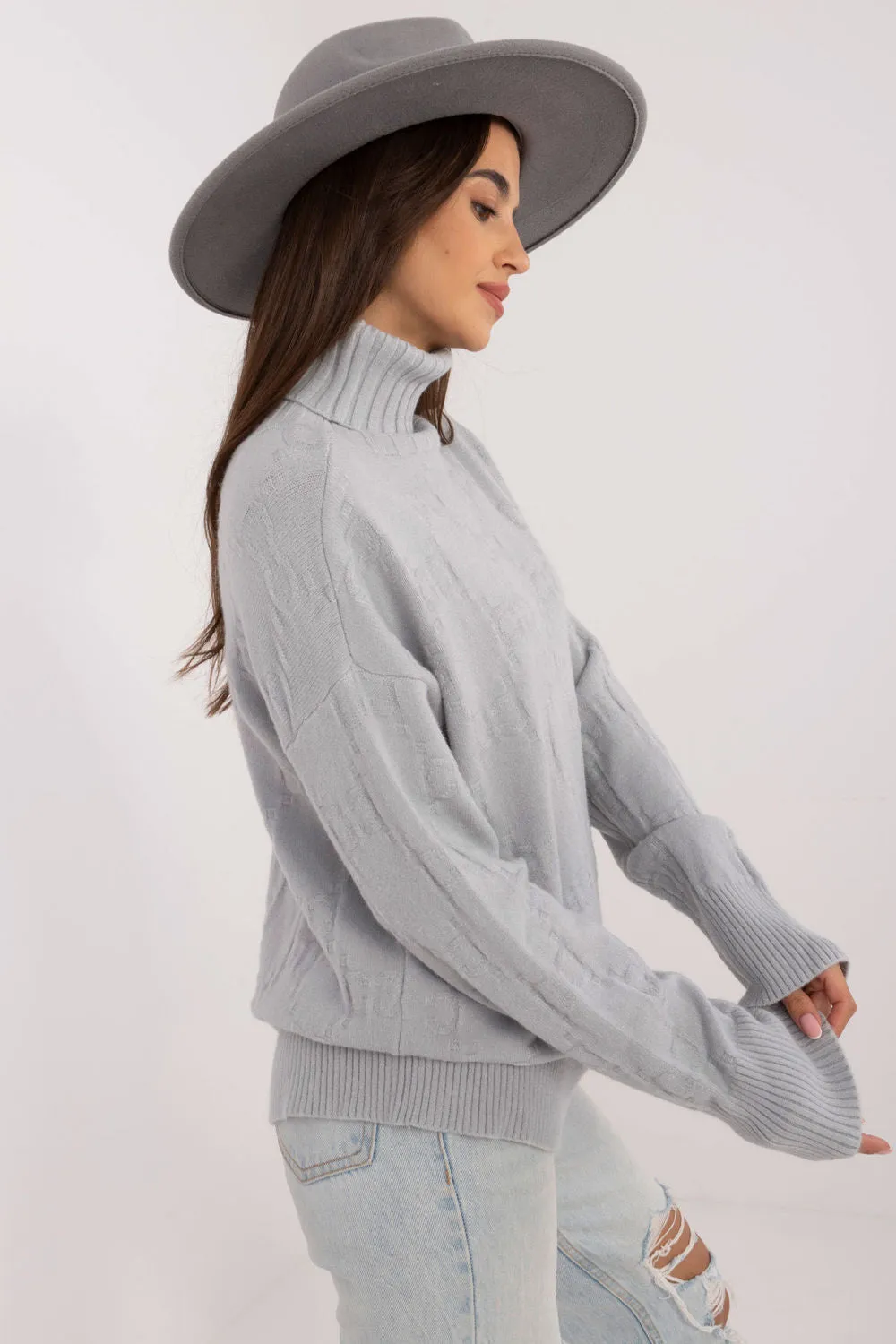 grey - Turtleneck model 199636 AT