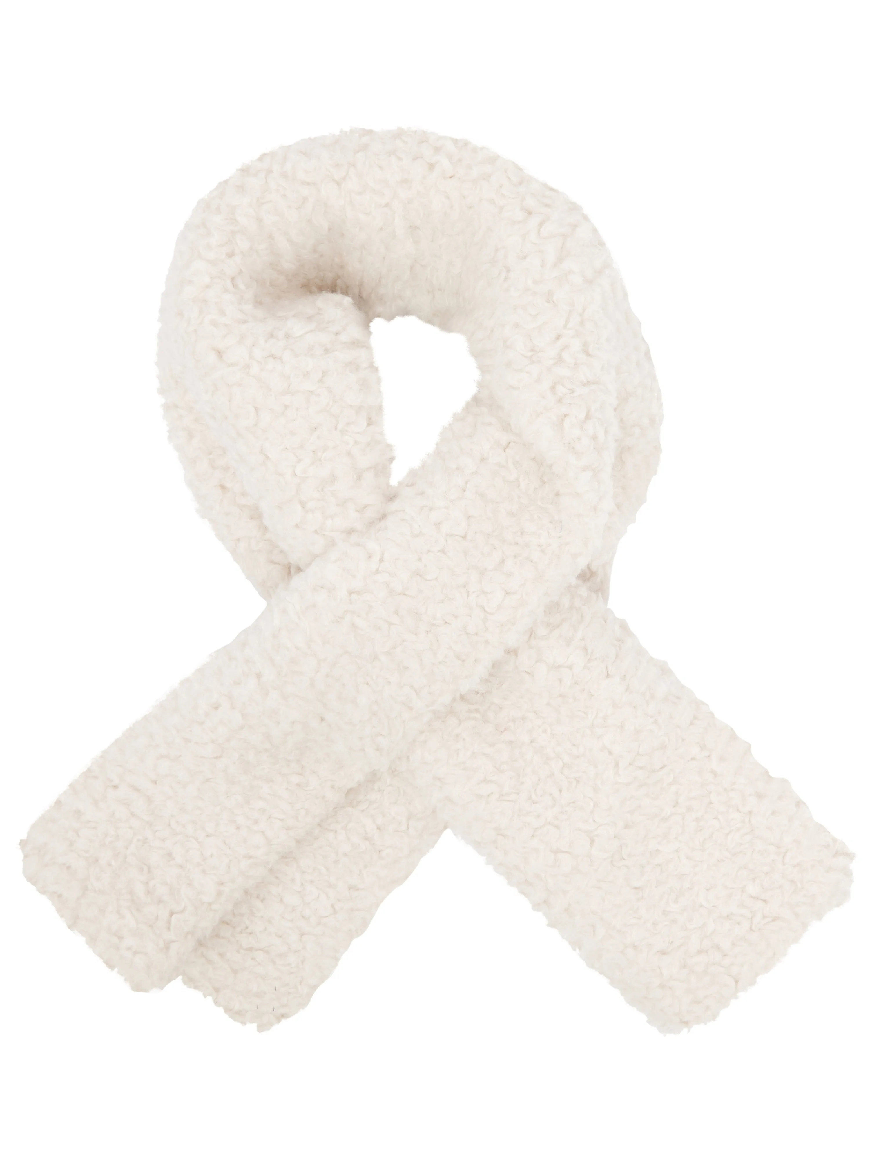 LEXINGTON SLOT THROUGH FAUX FUR SCARF-NATURAL