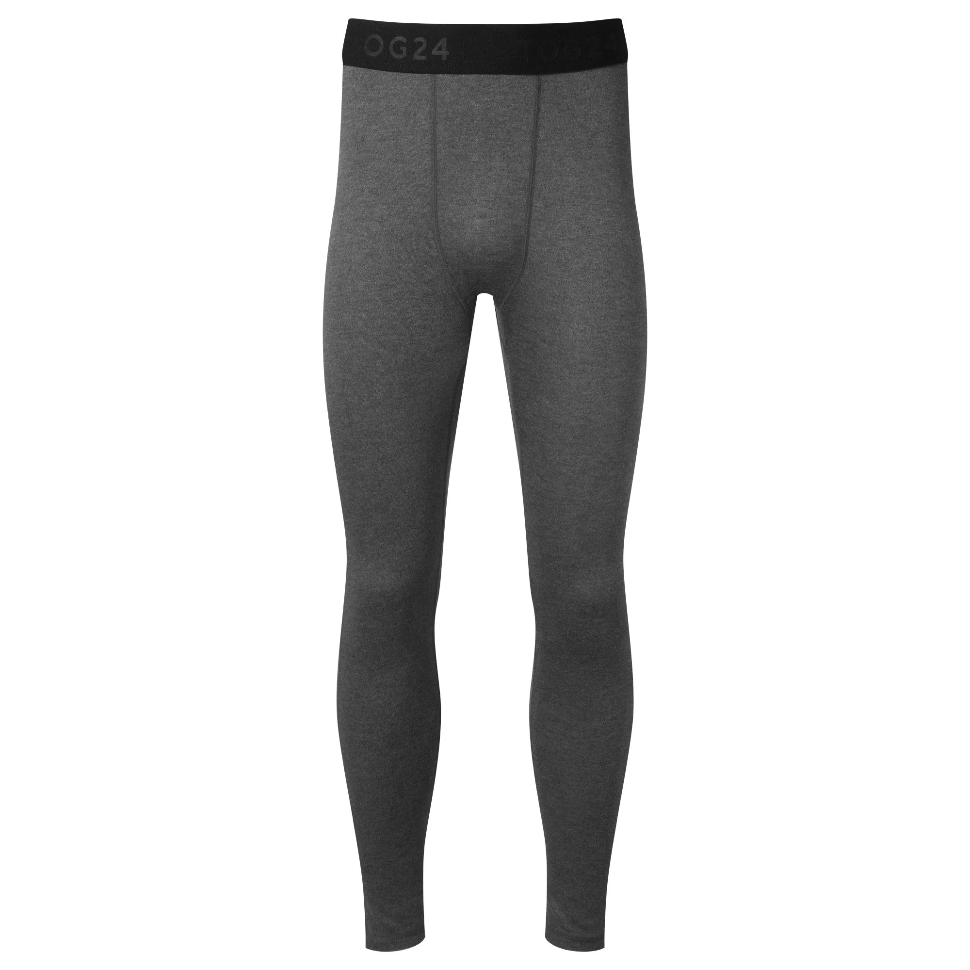 Meru Mens Cashmere Touch Base Layer Leggings - Dark Grey Marl