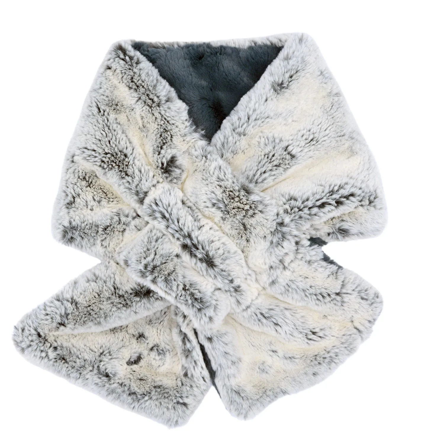 Pull-Thru Scarf -  Frosted Faux Furs