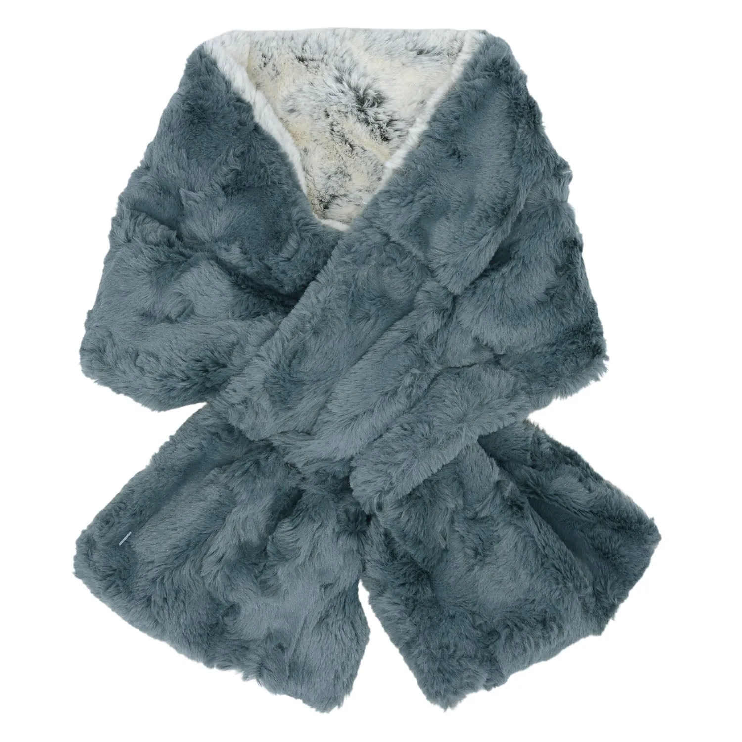 Pull-Thru Scarf -  Frosted Faux Furs