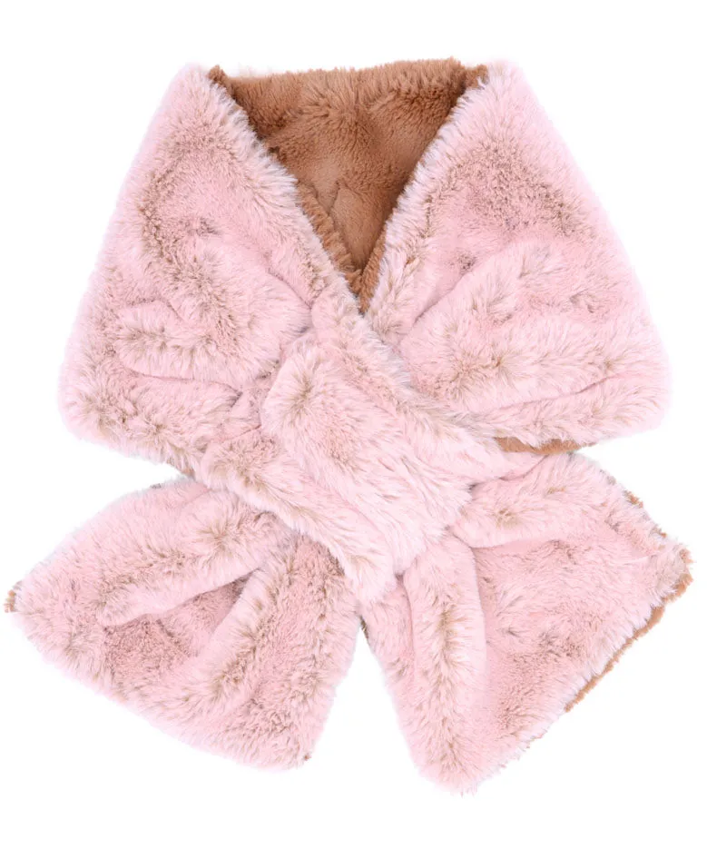 Pull-Thru Scarf -  Frosted Faux Furs