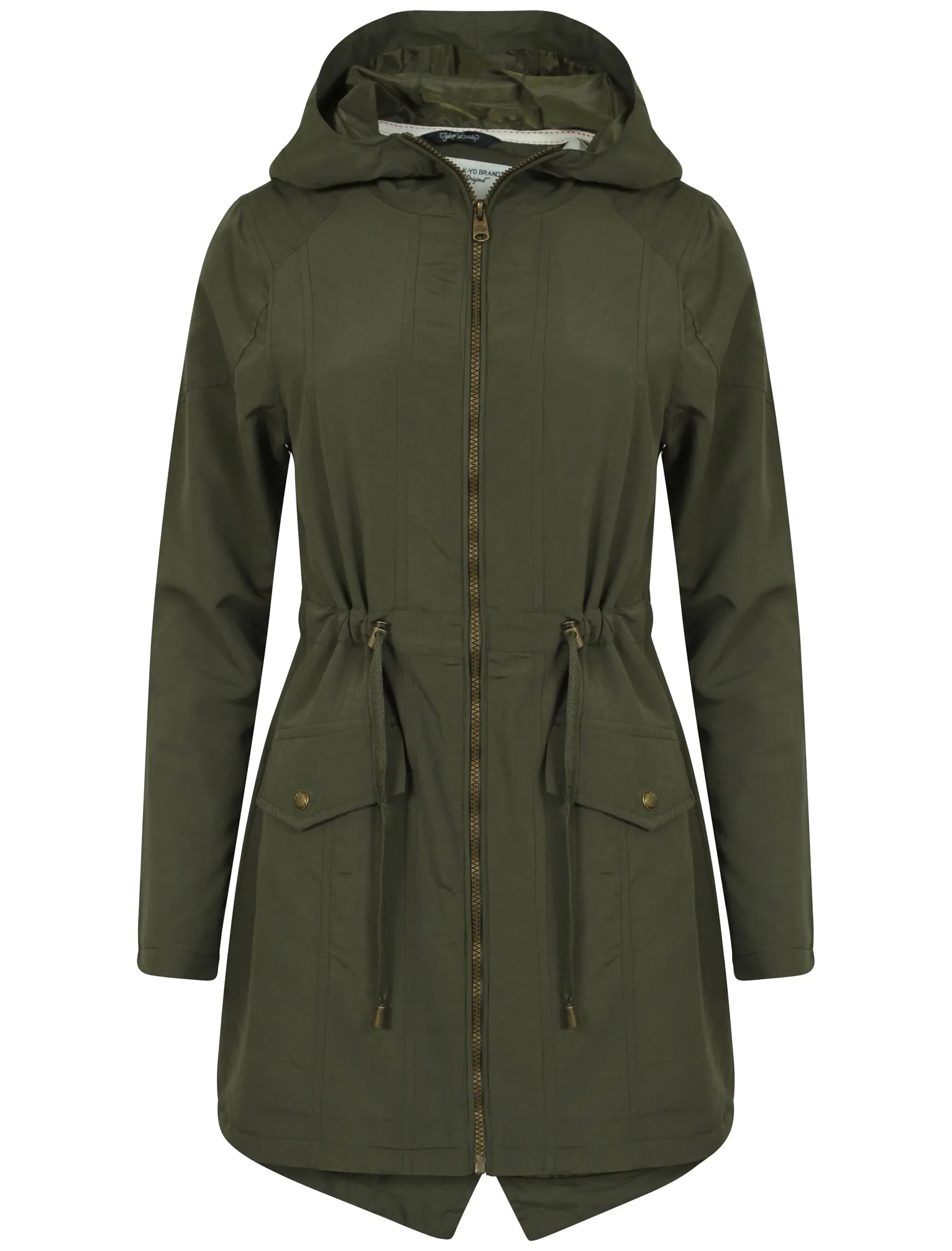 Raquel Parka Jacket in Amazon Khaki - Tokyo Laundry