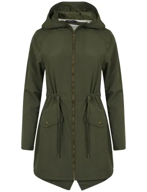 Raquel Parka Jacket in Amazon Khaki - Tokyo Laundry