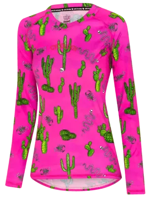 Totally Cactus Women's Long Sleeve MTB Jersey