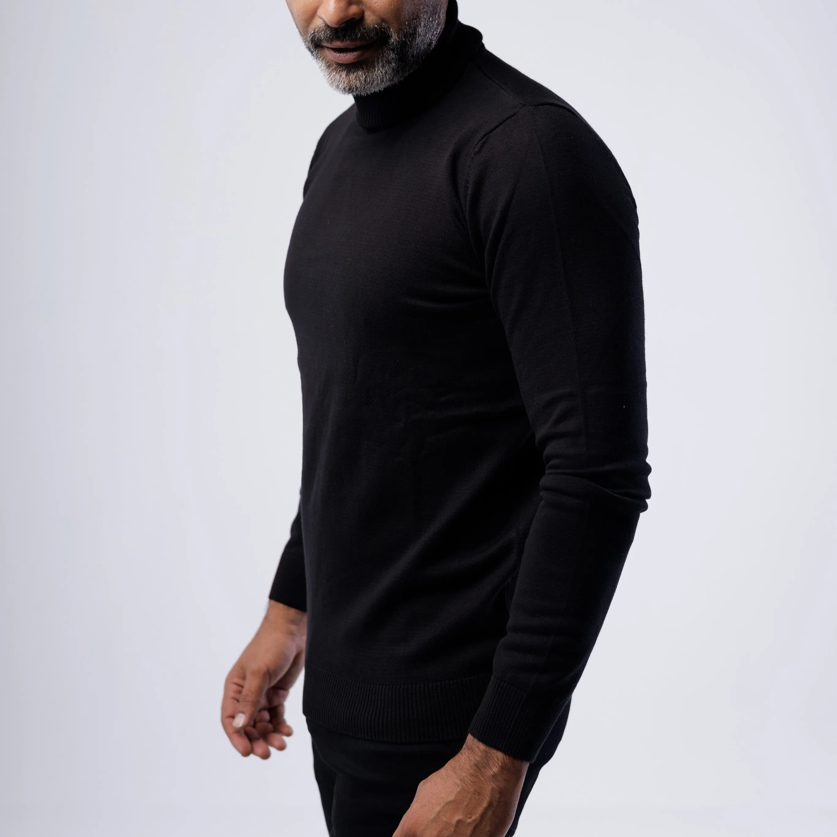 TURTLENECK COTTON PULLOVER