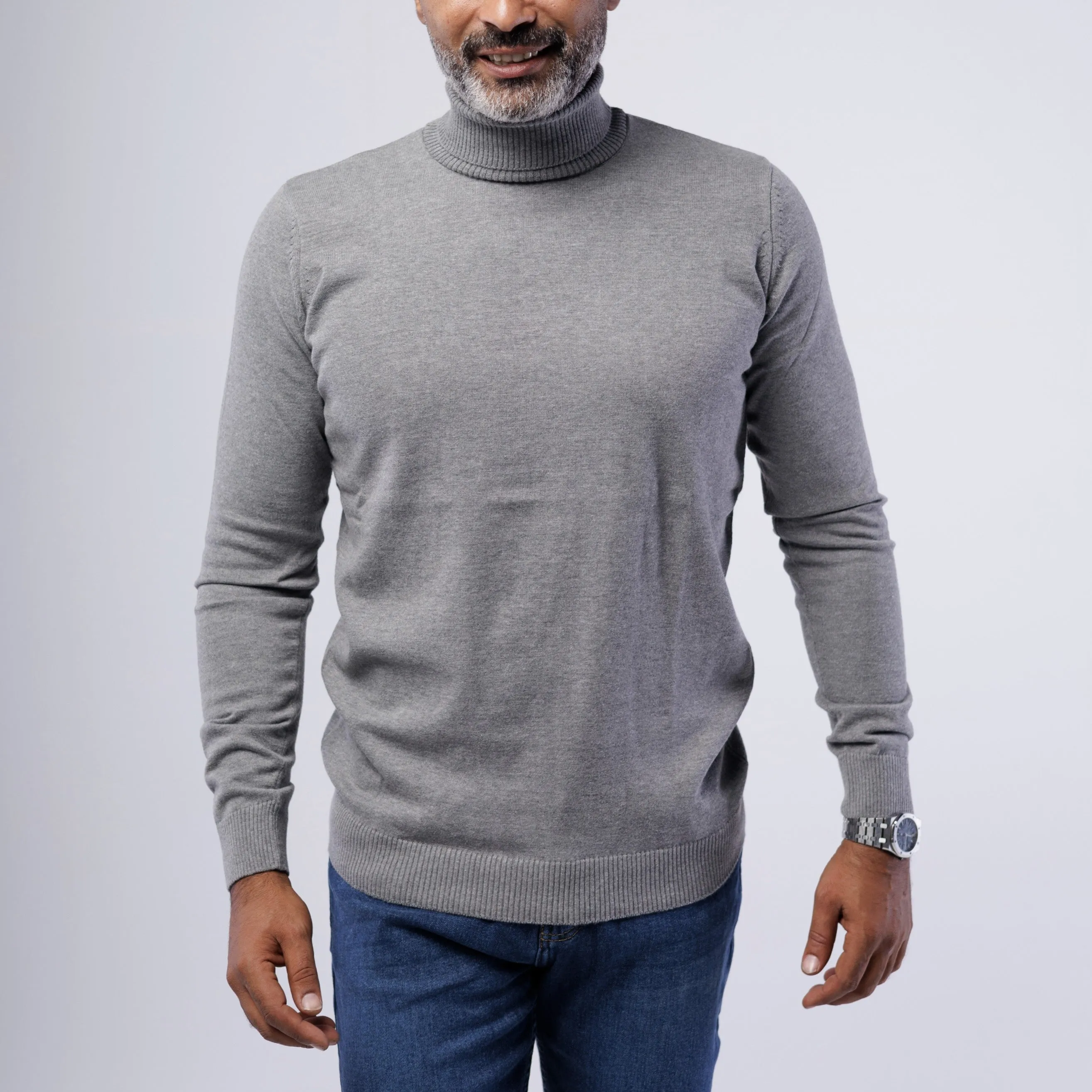 TURTLENECK COTTON PULLOVER