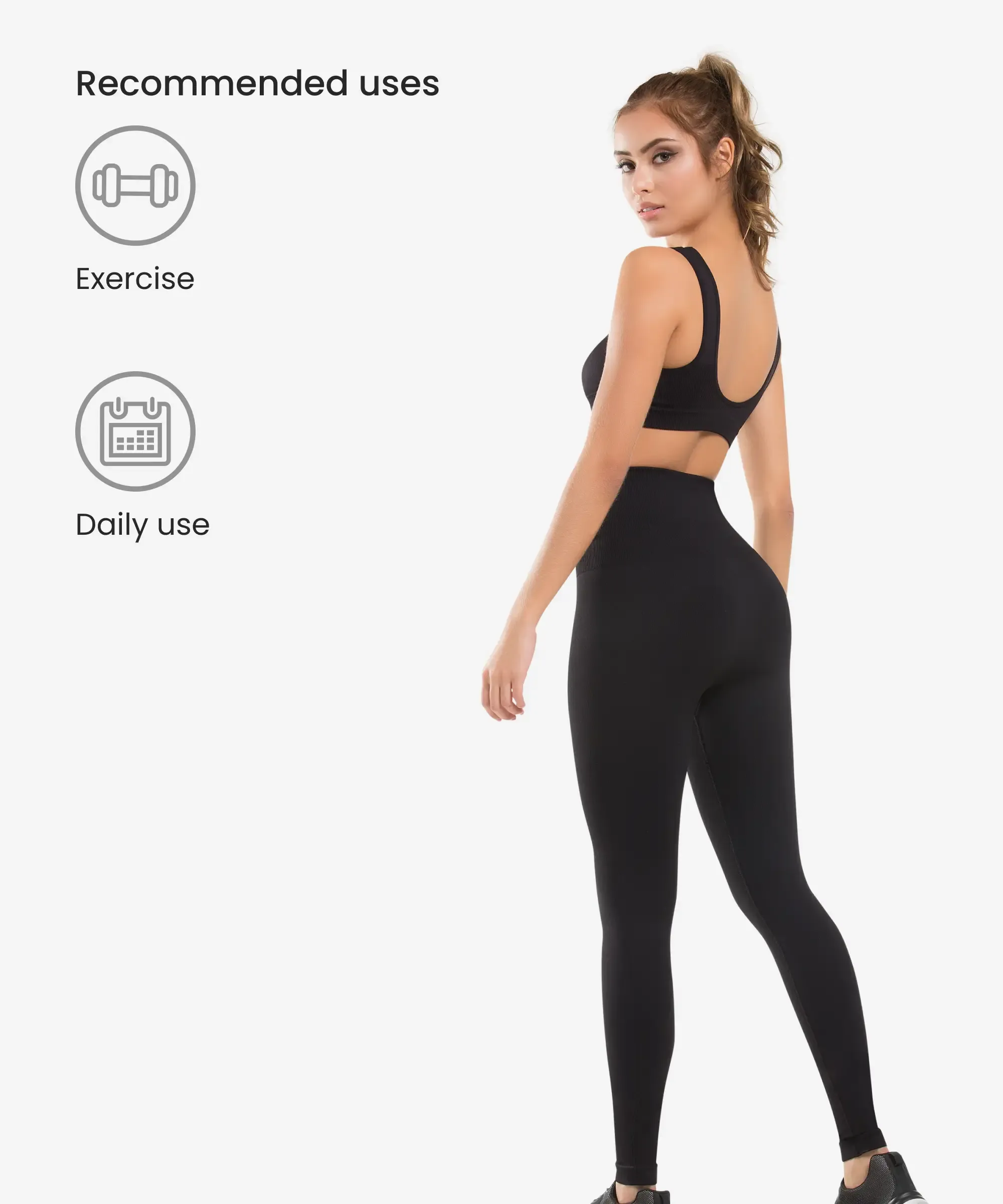 Ultra compression and abdomen control fit legging - Style 910