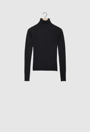 WARA - 16gg Cashmere Turtleneck Sweater in Black and Navy