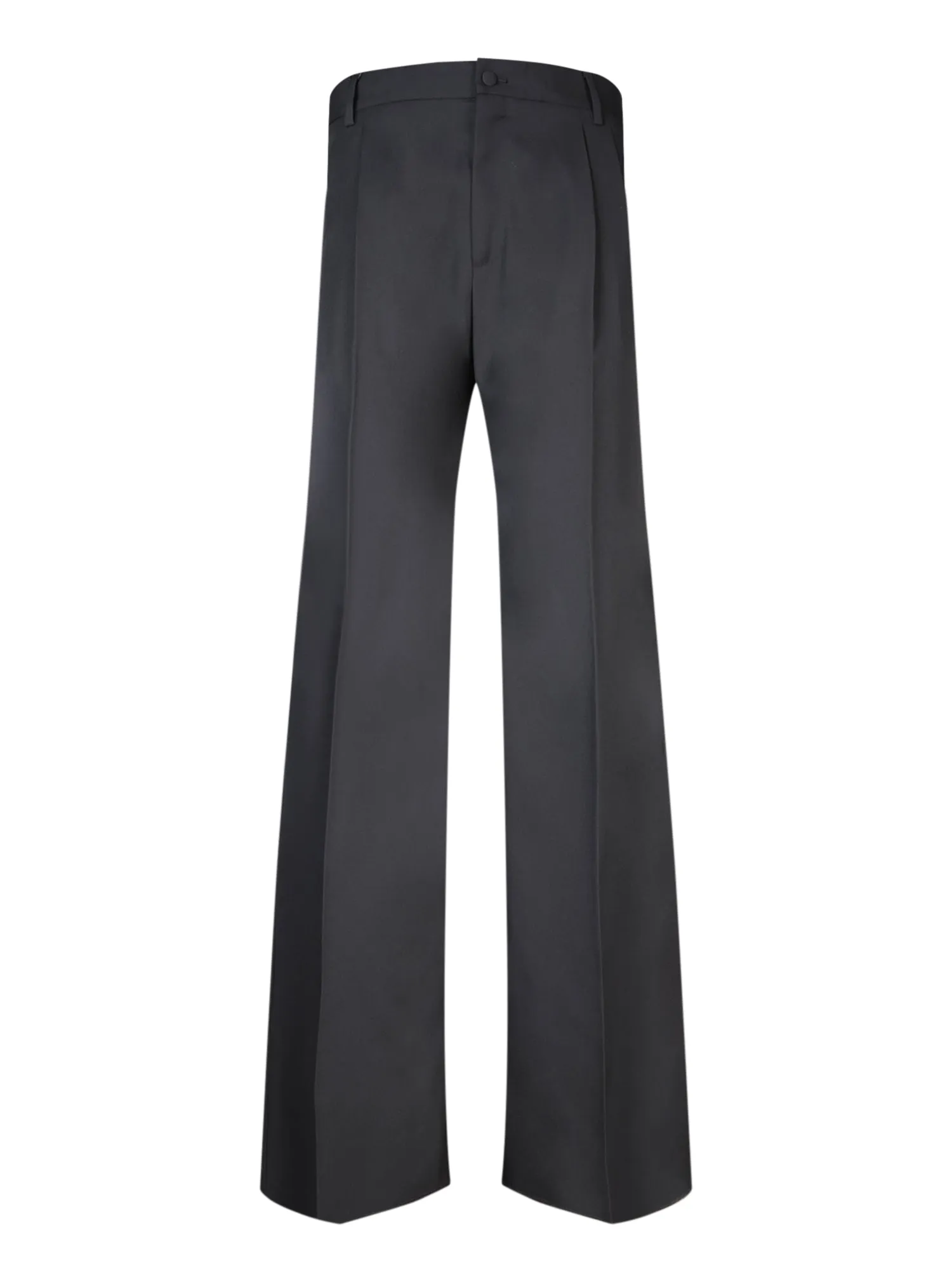 Wide fit black trousers