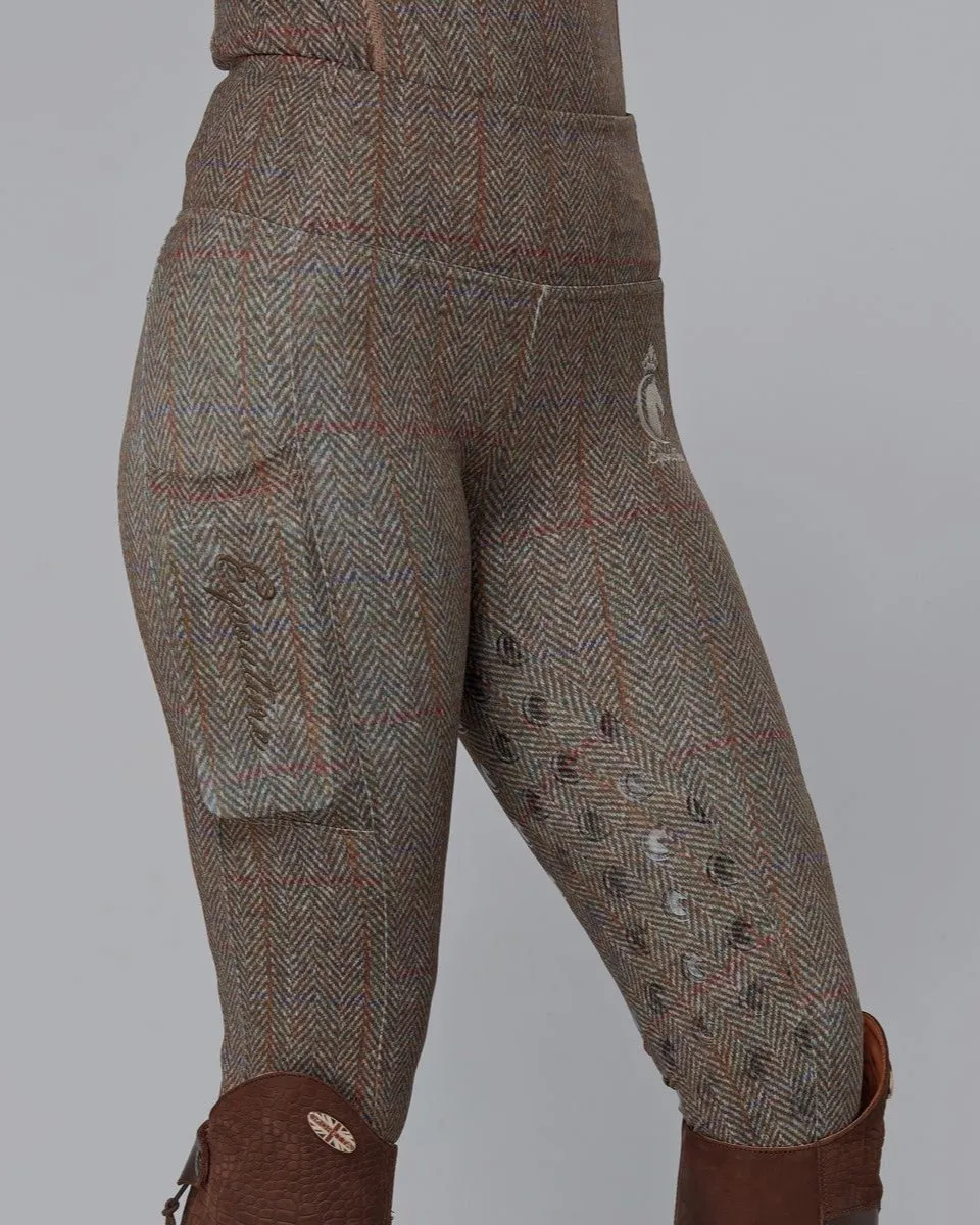 WINTER Thermal Tweed Effect Riding Leggings - Full Grip