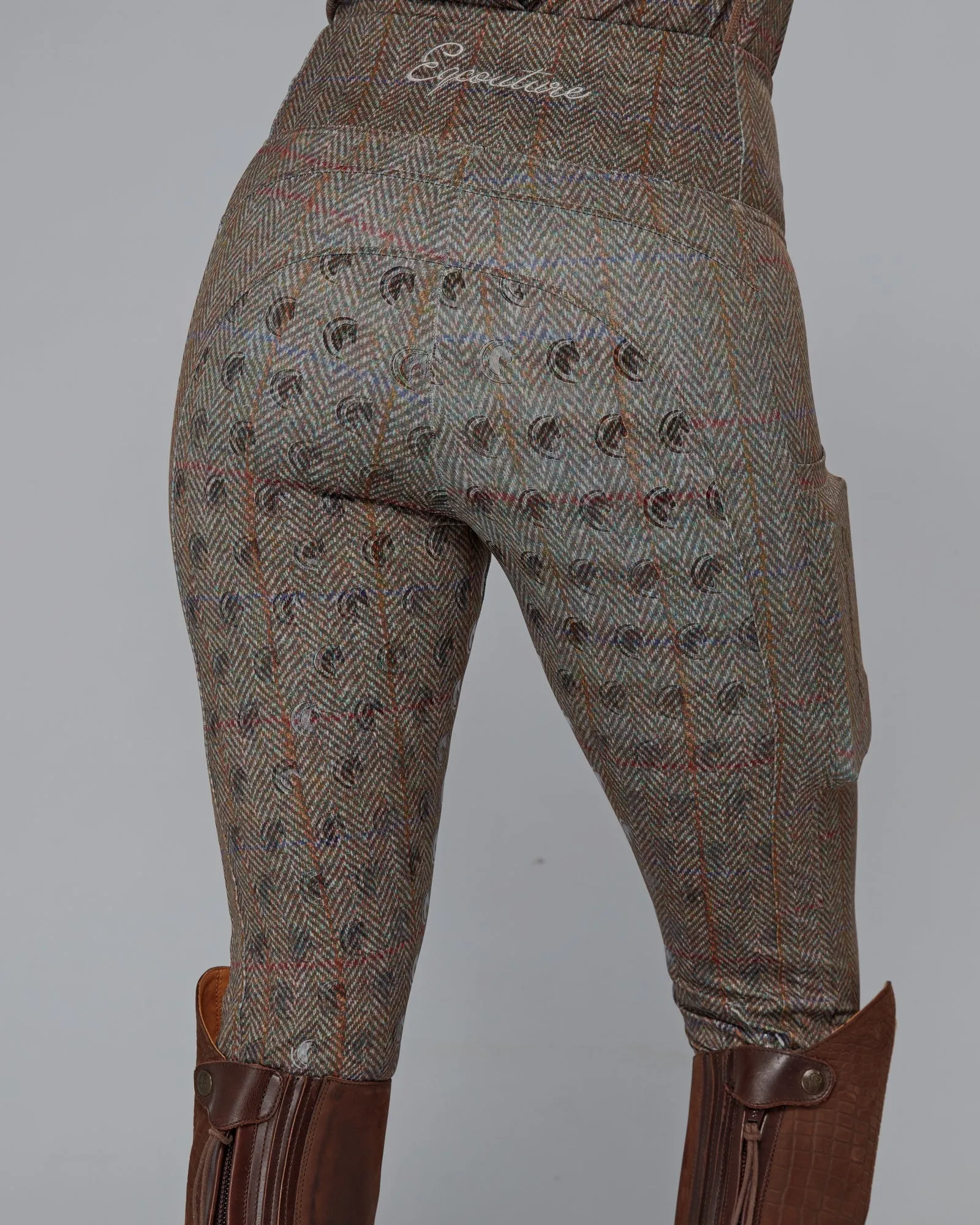 WINTER Thermal Tweed Effect Riding Leggings - Full Grip