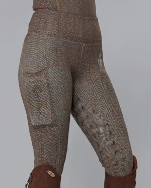 WINTER Thermal Tweed Effect Riding Leggings - Full Grip