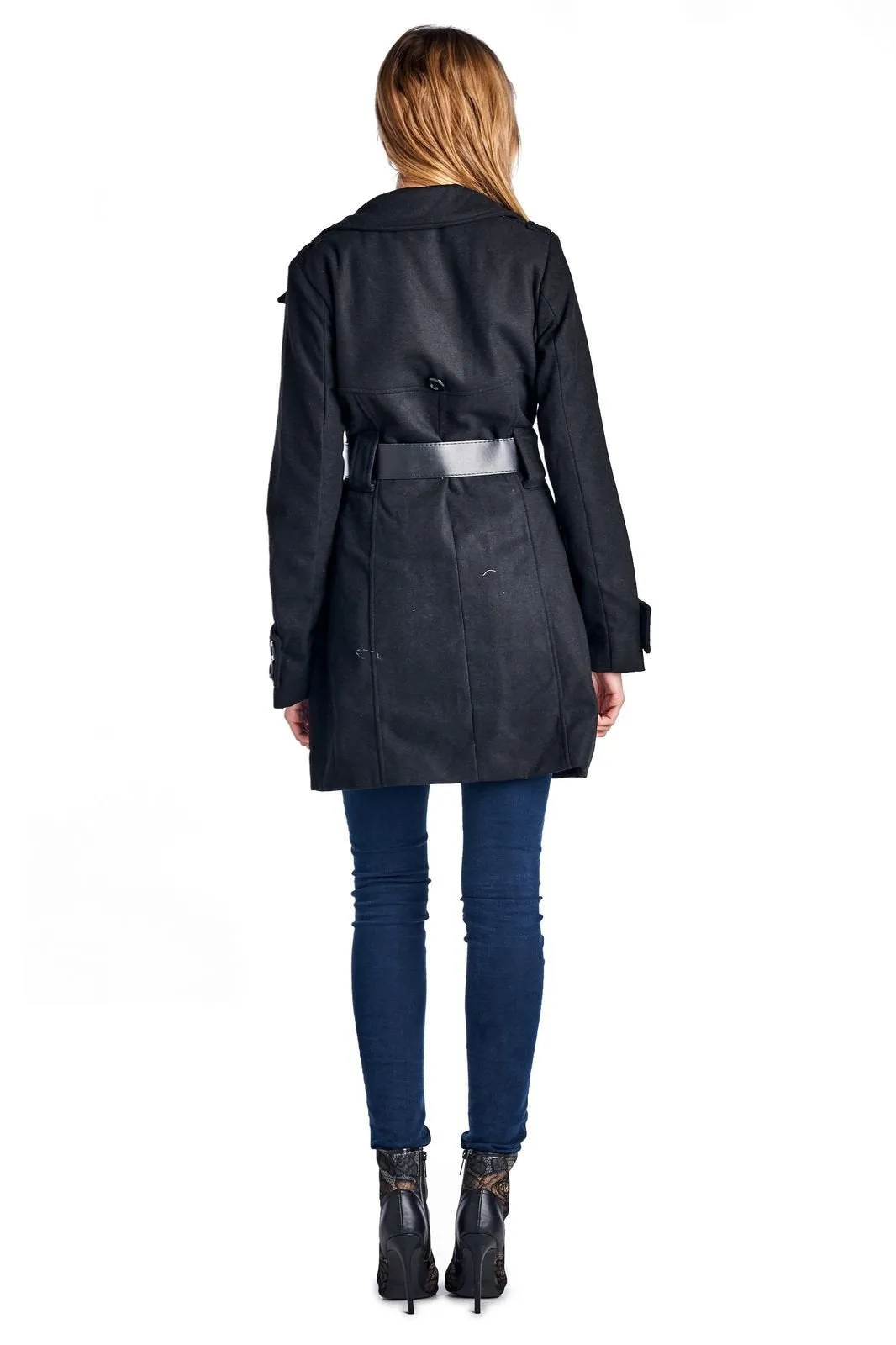 Women's Belted Wool Coat