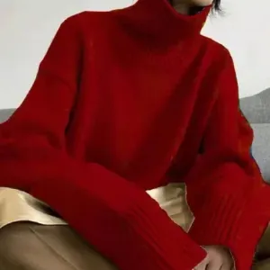 Women's Oversized Knit Turtleneck Jumper | Ideal for Autumn/Winter